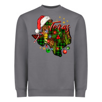 Storm Christmas Texas map Heavyweight Sweatshirt - NancyCooperArtShop