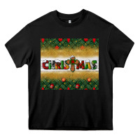 Black Christmas with cross Heavy Core Tee - BundleAndBundleShop