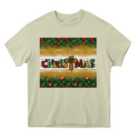 Mossy Christmas with cross Heavy Core Tee - BundleAndBundleShop