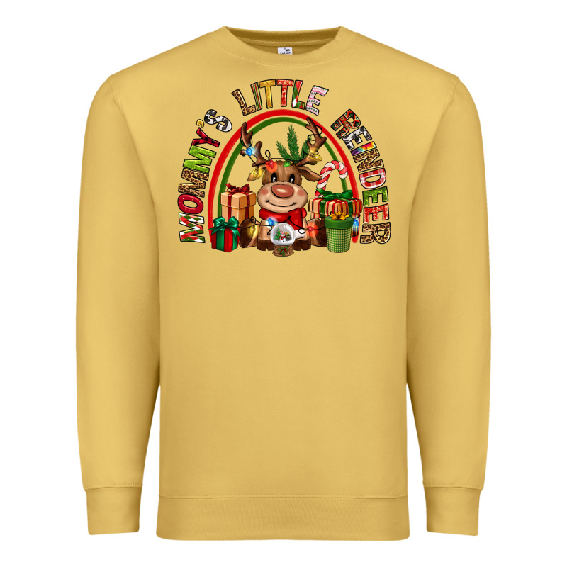 Mommys Little Reindeer Christmas Premium Sweatshirt by CowGirlArtShop | Teevron