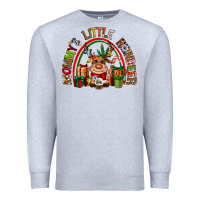 Heather Grey mommys little reindeer christmas Premium Sweatshirt - CowGirlArtShop