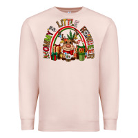 Pale Pink mommys little reindeer christmas Premium Sweatshirt - CowGirlArtShop