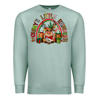 Seafoam mommys little reindeer christmas Premium Sweatshirt - CowGirlArtShop
