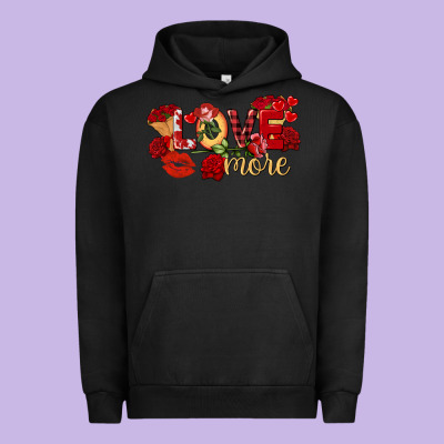 Love More Valentine's Day Urban Hoodie Designed By Fadigitalartstudio