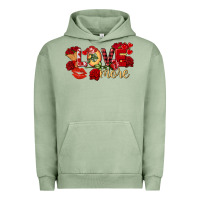 Pigment Oil Green love more valentine's day Urban Hoodie - FaDigitalArtStudio