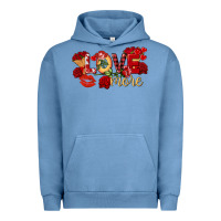 Pigment Pebble Blue love more valentine's day Urban Hoodie - FaDigitalArtStudio