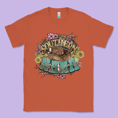 Southern Nana Western Flowers Classic Tee Designed By Nancycooperartshop