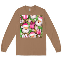Toasted Coconut christmas santa claus and gift box seamless pattern bbs Long Sleeve Tee - BundleAndBundleShop