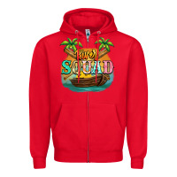 Red River squad Zipper Hoodie - NancyCooperArtShop