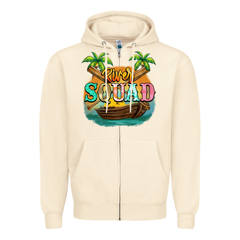 River Squad Zipper Hoodie by NancyCooperArtShop | Teevron