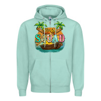 Seafoam River squad Zipper Hoodie - NancyCooperArtShop