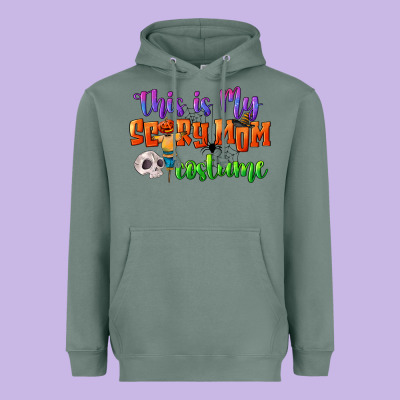 This Is My Scary Mom Costume Heavyweight Hoodie Designed By Cowgirlartshop