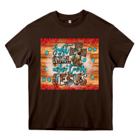Chocolate Brown just a girl who loves jesus Heavy Core Tee - JahusDesignShop