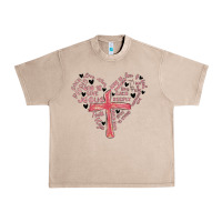 French Oak retro christian valentine Urban Heavy Tee - MaliasSmallBusiness