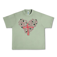Oil Green retro christian valentine Urban Heavy Tee - MaliasSmallBusiness