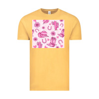 Vintage Mustard cowgirl valentine's day Vintage Tee - MaliasSmallBusiness