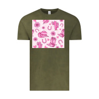 Vintage Olive cowgirl valentine's day Vintage Tee - MaliasSmallBusiness