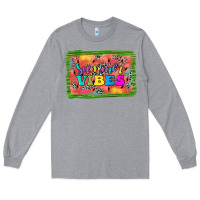 Heather Grey summer vibes watermelon Long Sleeve Tee - JahusDesignShop