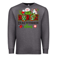 Charcoal Heather nurse practitioner claus Premium Sweatshirt - CowGirlArtShop