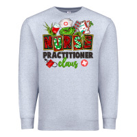 Heather Grey nurse practitioner claus Premium Sweatshirt - CowGirlArtShop