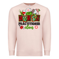 Pale Pink nurse practitioner claus Premium Sweatshirt - CowGirlArtShop