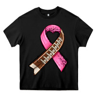 Black breast cancer sport ribbons Heavy Core Tee - AdoDesignShop