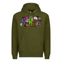 Army Green nurse coffee cup halloween Premium Hoodie - CowGirlArtShop