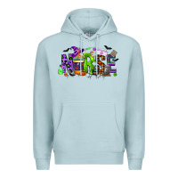 Blue Mist nurse coffee cup halloween Premium Hoodie - CowGirlArtShop