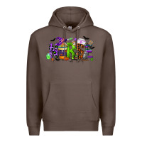 Coffee nurse coffee cup halloween Premium Hoodie - CowGirlArtShop