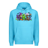 Ocean Blue nurse coffee cup halloween Premium Hoodie - CowGirlArtShop