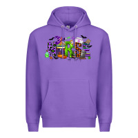 Purple nurse coffee cup halloween Premium Hoodie - CowGirlArtShop
