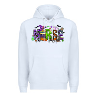 White nurse coffee cup halloween Premium Hoodie - CowGirlArtShop