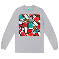 Moon Dust nail polish with glitter seamless pattern bbs Long Sleeve Tee - BundleAndBundleShop