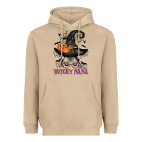 Mushroom witchy mama messy bun Heavyweight Hoodie - CowGirlArtShop
