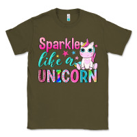 Army Green sparkle like a unicorn Classic Tee - NancyCooperArtShop