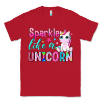 Red sparkle like a unicorn Classic Tee - NancyCooperArtShop