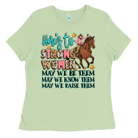 Matcha heres to strong women Ladies Tee - Artiststas