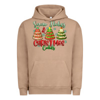 Pigment Burro snow flakes and christmas cakes Urban Hoodie - FaDigitalArtStudio