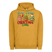 Pigment Peanut Butter snow flakes and christmas cakes Urban Hoodie - FaDigitalArtStudio