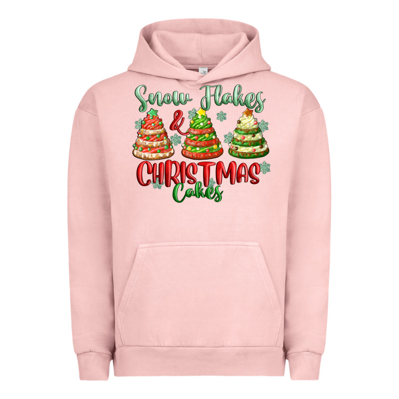 Snow Flakes And Christmas Cakes Urban Hoodie by FaDigitalArtStudio | Teevron