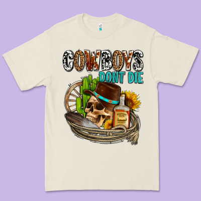 Cowboys Don't Die Premium Tee Designed By Adodesignshop