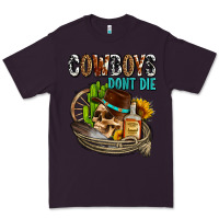 Plum cowboys don't die Premium Tee - AdoDesignShop