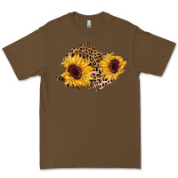 Cacao sunflower leopard patch Premium Tee - AdoDesignShop