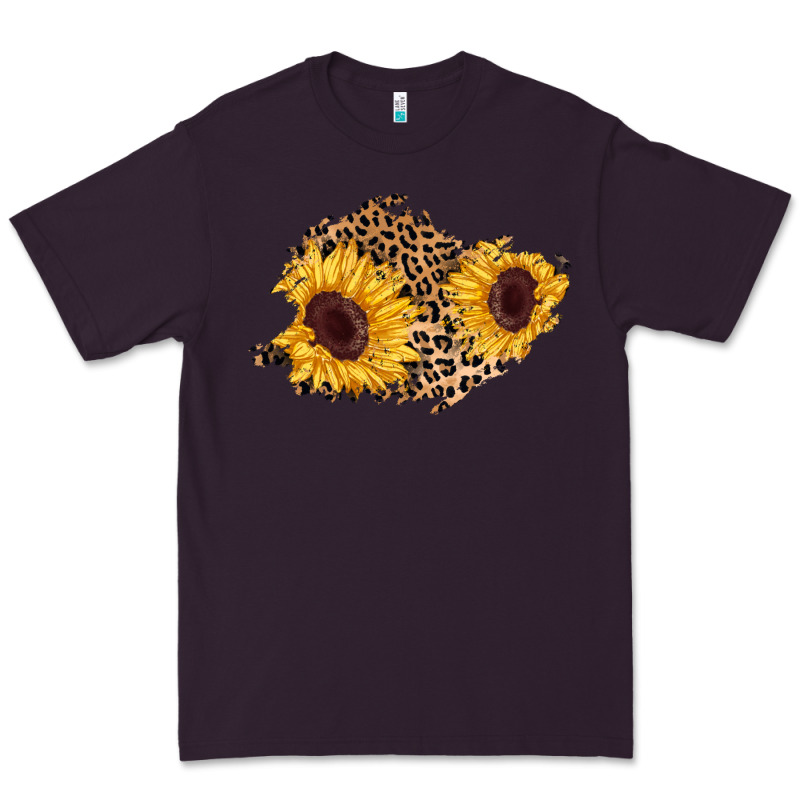 Sunflower Leopard Patch Premium Tee by AdoDesignShop | Teevron