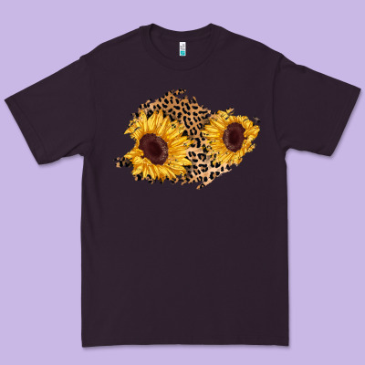 Sunflower Leopard Patch Premium Tee Designed By Adodesignshop
