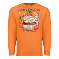 Carrot merry christmas cupcake Premium Sweatshirt - CowGirlArtShop