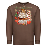 Chestnut merry christmas cupcake Premium Sweatshirt - CowGirlArtShop