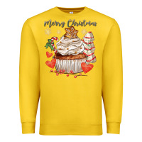 Lemon merry christmas cupcake Premium Sweatshirt - CowGirlArtShop