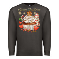 Smoke merry christmas cupcake Premium Sweatshirt - CowGirlArtShop