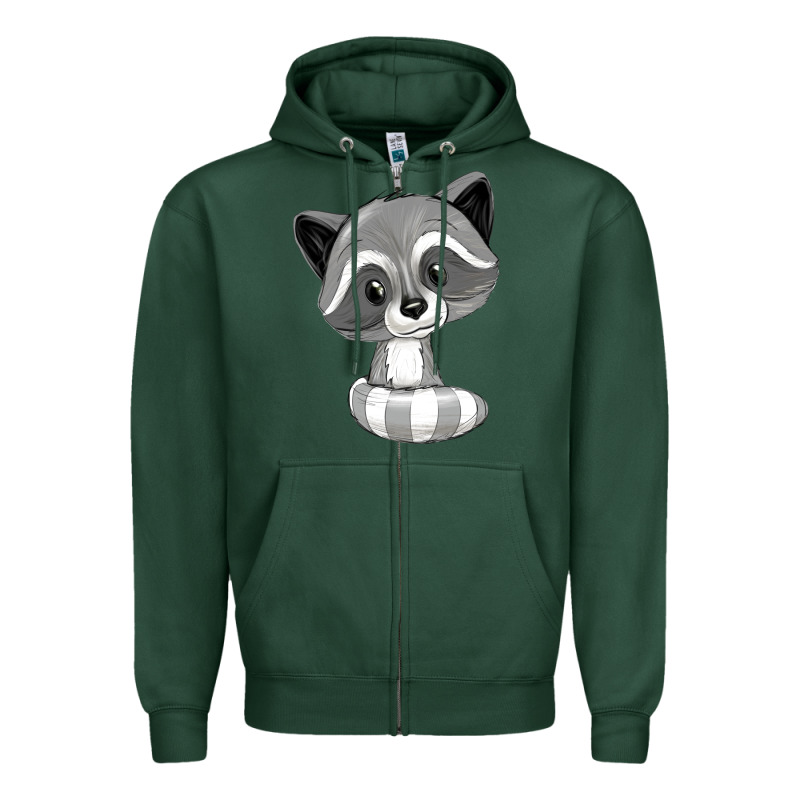 Raccoon Zipper Hoodie by texasbilliewilder | Teevron
